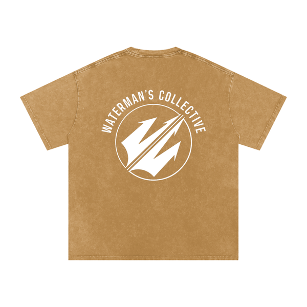 Snow Washed Oversized Cotton T-Shirt